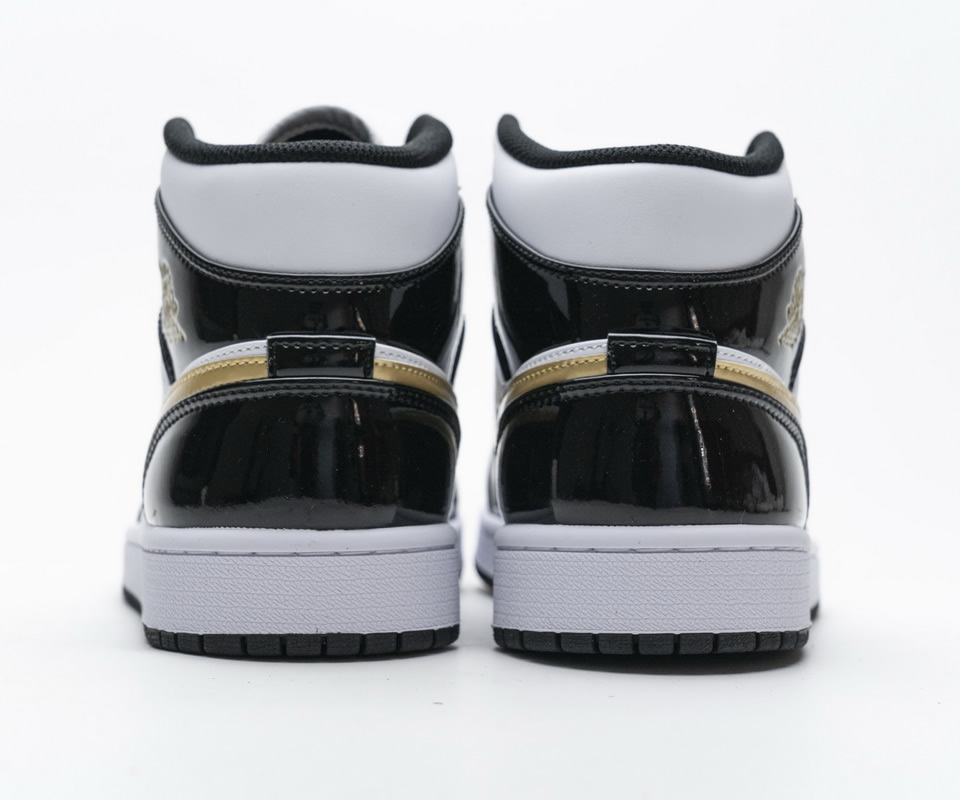 Nike Air Jordan 1 Mid Gold Patent Leather 852542 007 7 - www.kickbulk.co
