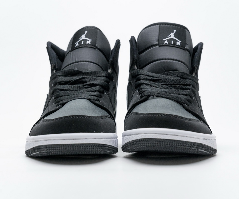 Nike Air Jordan 1 Mid Gs White Black Grey 852542 012 6 - www.kickbulk.co