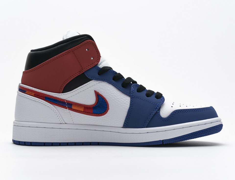 Nike Air Jordan 1 Mid Multicolor Swoosh 852542 146 6 - www.kickbulk.co