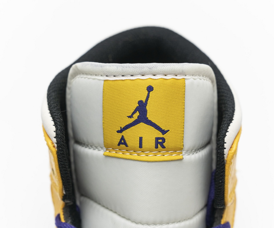 Nike Air Jordan 1 Mid Lakers 852542 700 12 - www.kickbulk.co