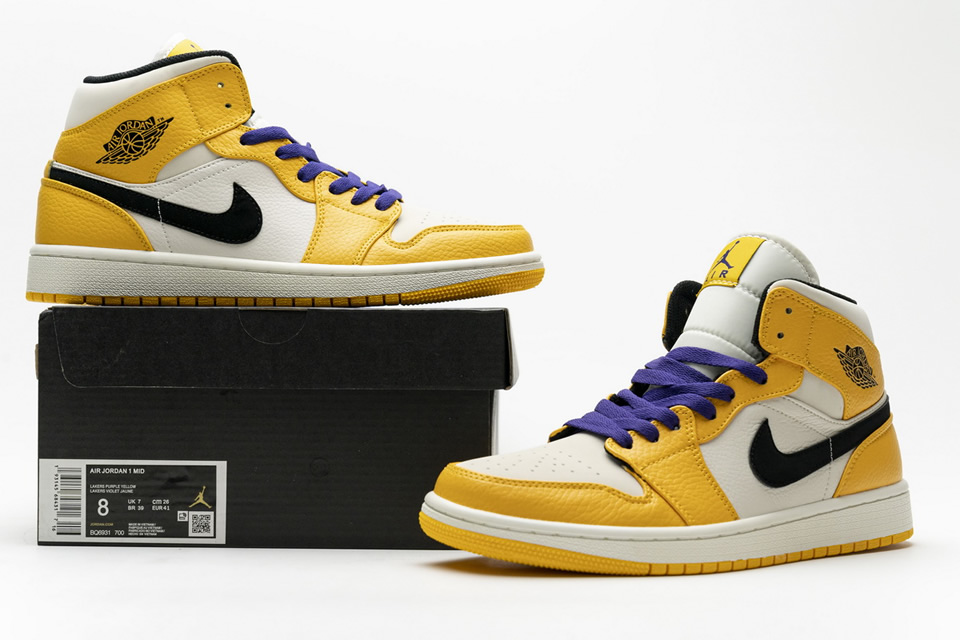 Nike Air Jordan 1 Mid Lakers 852542 700 19 - www.kickbulk.co