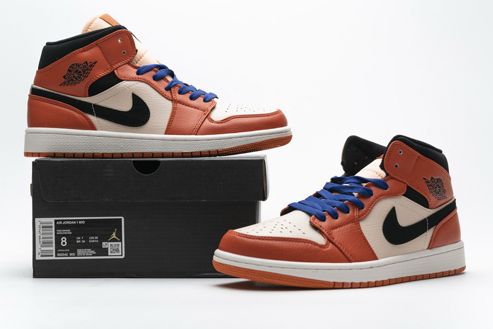 Nike Air Jordan 1 Mid Se Team Orange 852542 800 3 - www.kickbulk.co