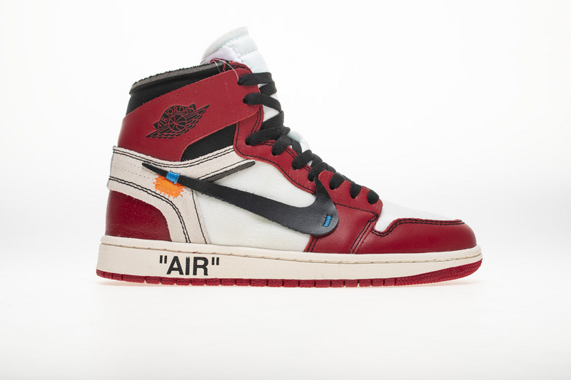 NIKE OFF WHITE X AIR JORDAN 1 CHICAGO MENS GS AA3834 101 4