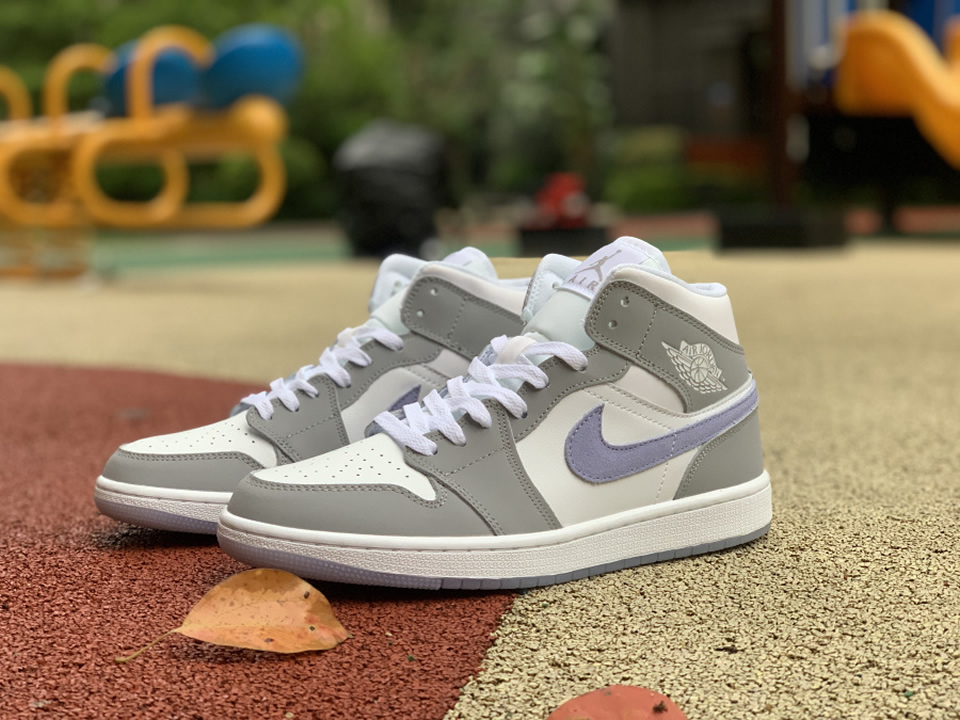 Air Jordan 1 Mid Wmns Wolf Grey Bq6472 105 7 - www.kickbulk.co