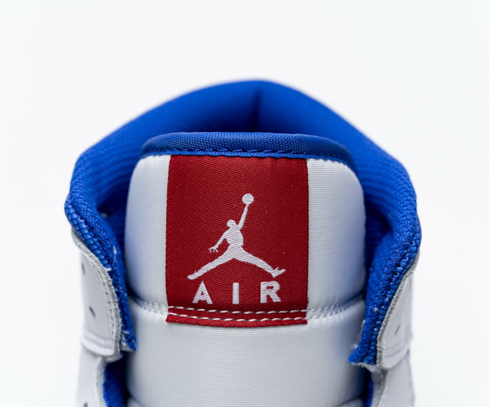 Nike Air Jordan 1 Mid Se White Blue Red Bq6472 164 10 - www.kickbulk.co