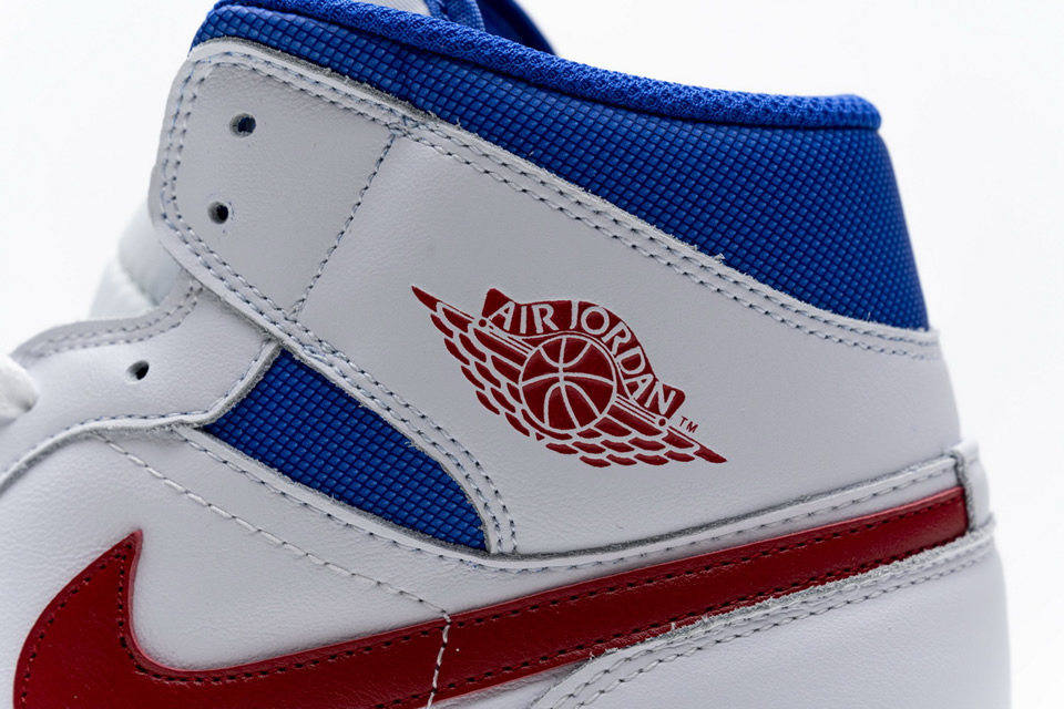 Nike Air Jordan 1 Mid Se White Blue Red Bq6472 164 15 - www.kickbulk.co