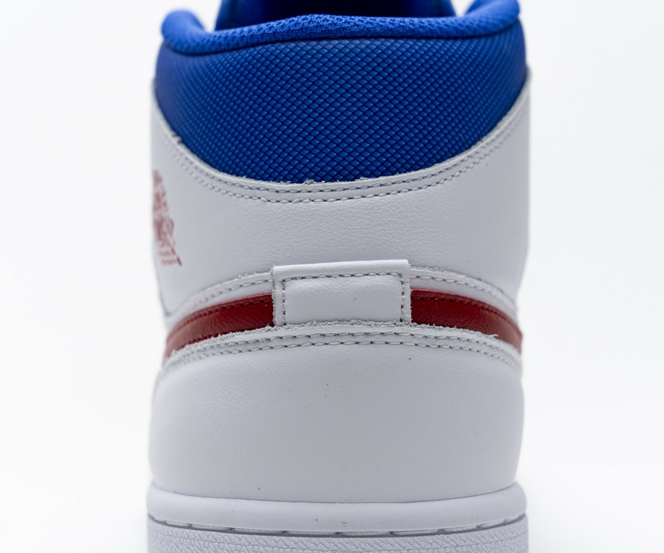Nike Air Jordan 1 Mid Se White Blue Red Bq6472 164 17 - www.kickbulk.co