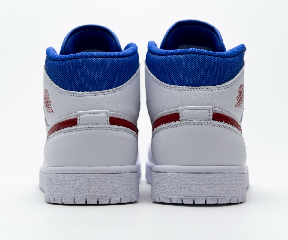 Nike Air Jordan 1 Mid Se White Blue Red Bq6472 164 7 - www.kickbulk.co