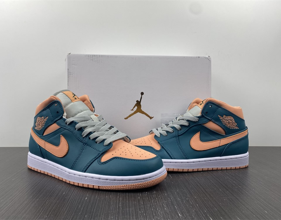 Air Jordan 1 Mid Dark Teal Green Wmns Bq6472 308 10 - www.kickbulk.co