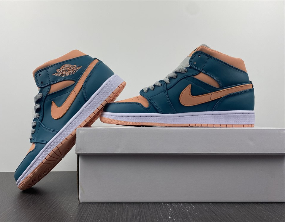 Air Jordan 1 Mid Dark Teal Green Wmns Bq6472 308 11 - www.kickbulk.co