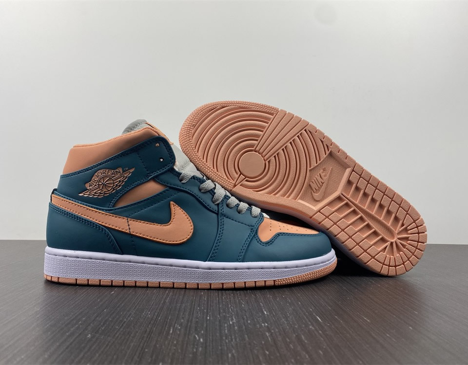 Air Jordan 1 Mid Dark Teal Green Wmns Bq6472 308 9 - www.kickbulk.co