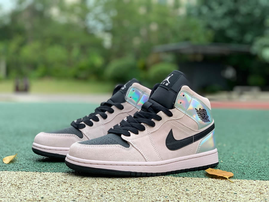 Nike Jordan 1 Mid Dirty Powder Iridescent Bq6472 602 15 - www.kickbulk.co