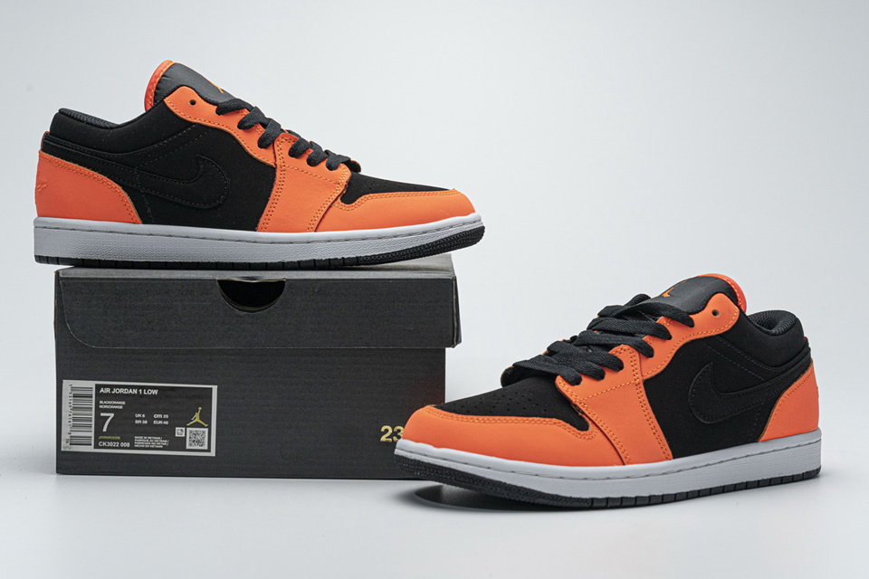 Nike Air Jordan 1 Low Black Orange Ck3022 008 3 - www.kickbulk.co