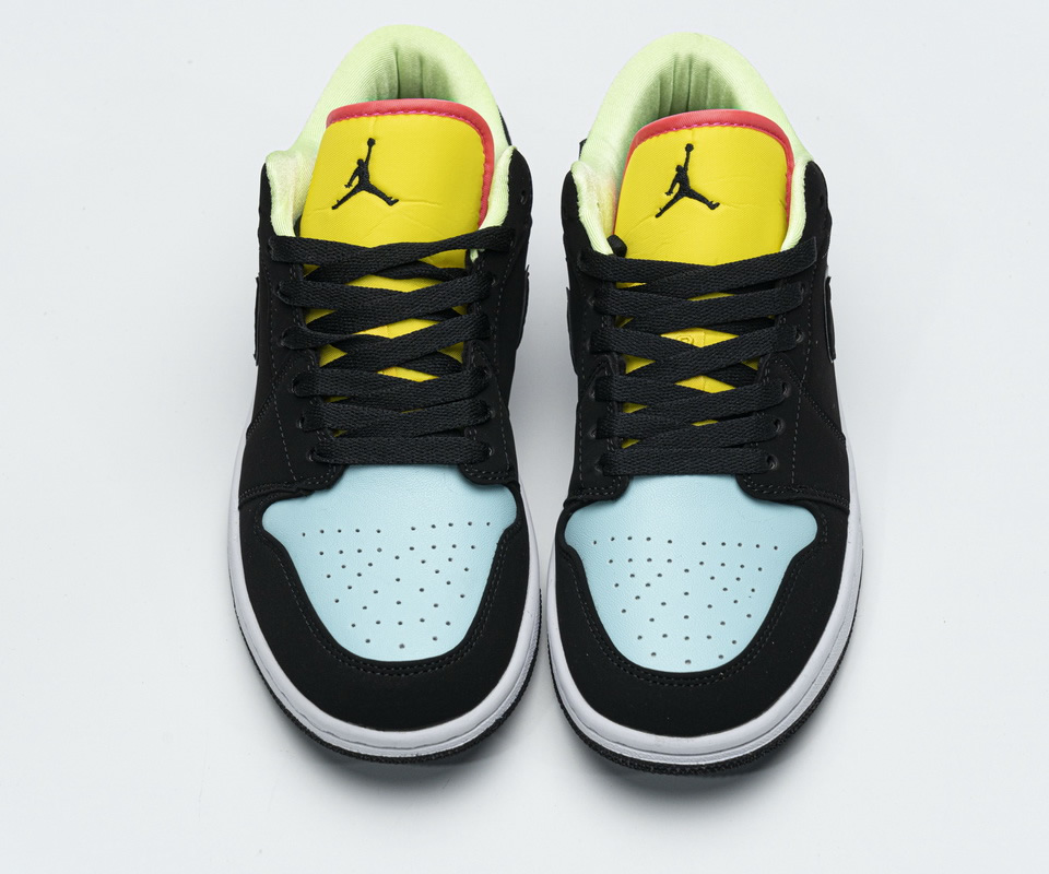 Nike Air Jordan 1 Low Black Yellow Blue Ck3022 013 2 - www.kickbulk.co