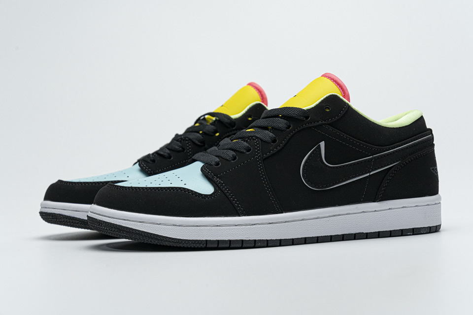 Nike Air Jordan 1 Low Black Yellow Blue Ck3022 013 8 - www.kickbulk.co