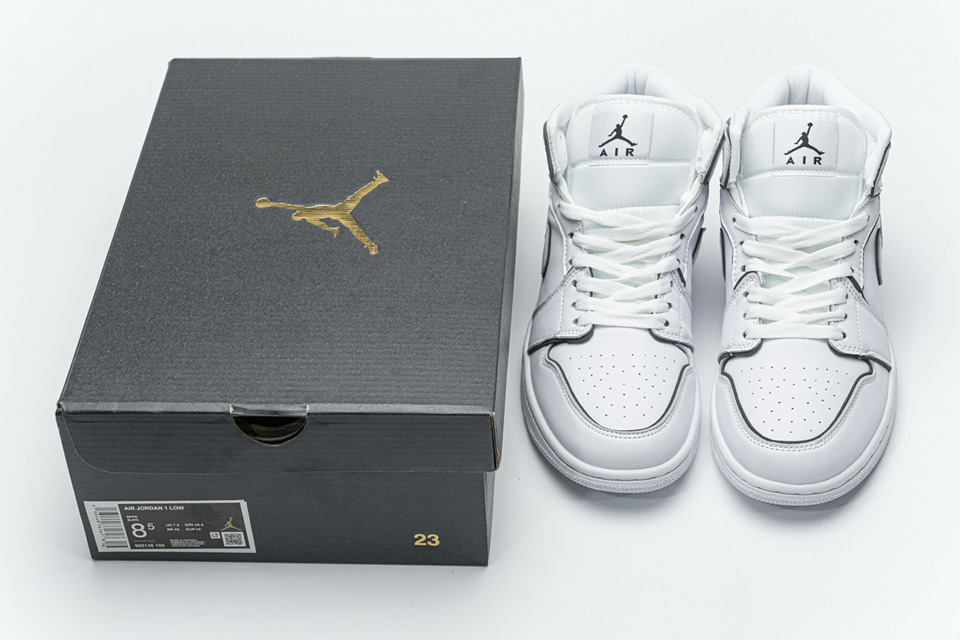 Nike Air Jordan 1 Mid Iridescent Reflective White Ck6587 100 5 - www.kickbulk.co