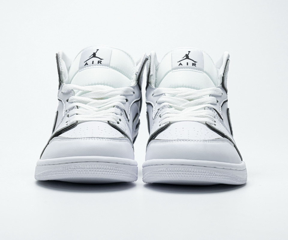 Nike Air Jordan 1 Mid Iridescent Reflective White Ck6587 100 6 - www.kickbulk.co