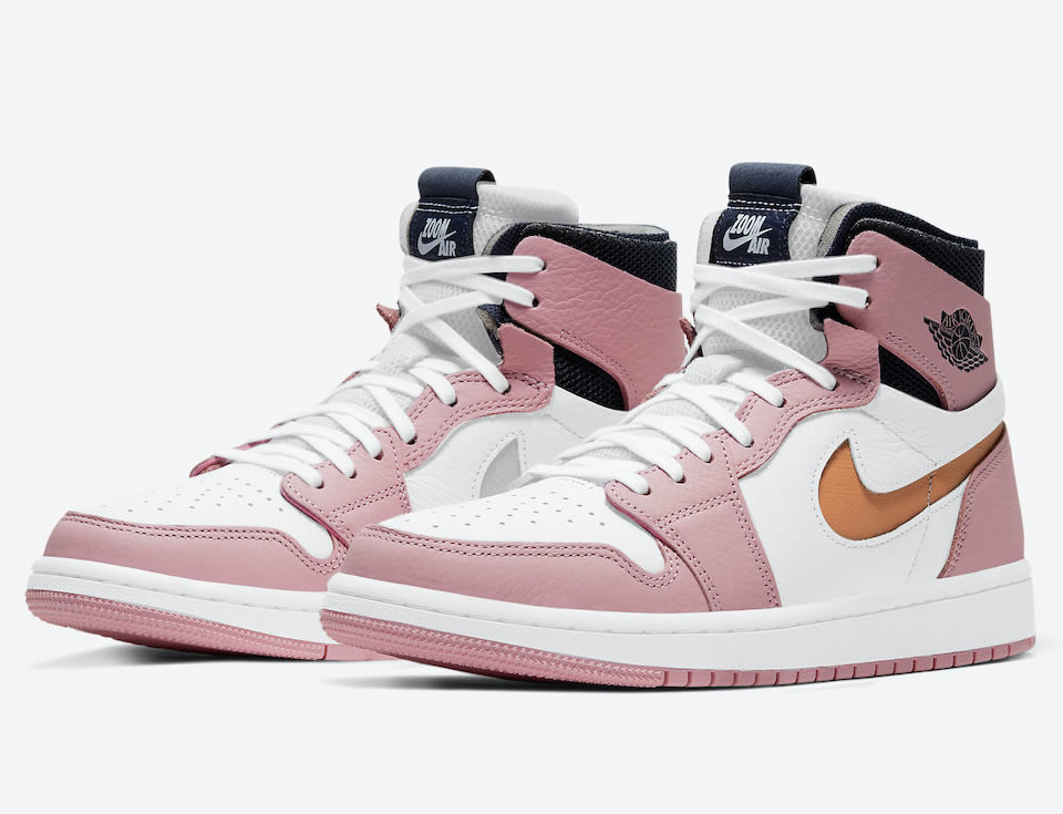 Air Jordan 1 High Zoom Wmns Pink Glaze Ct0979 601 3 - www.kickbulk.co