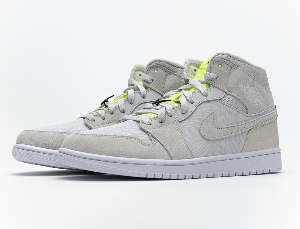 Nike Air Jordan 1 Grey Ghost Green Cv3018  001 5 - www.kickbulk.co