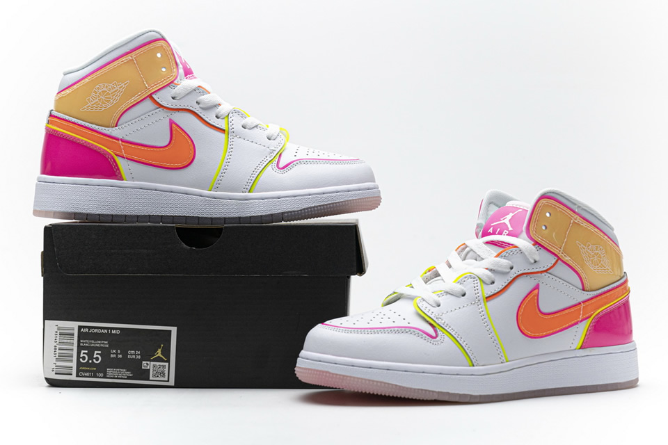 Nike Air Jordan 1 Mid Gs Edge Glow Cv4611 100 4 - www.kickbulk.co