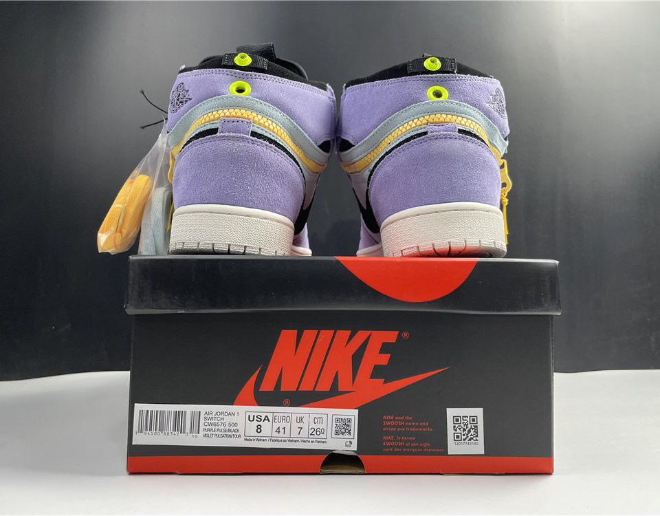 Nike Air Jordan 1 High Switch Purple Pulse Cw6576 500 23 - www.kickbulk.co