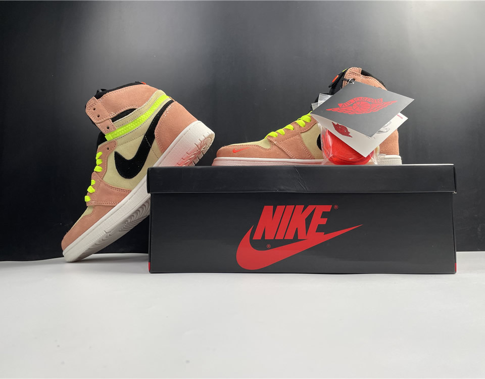 Nike Air Jordan 1 High Switch Pink Volt Cw6576 800 20 - www.kickbulk.co