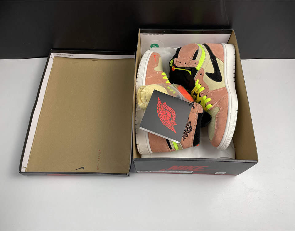 Nike Air Jordan 1 High Switch Pink Volt Cw6576 800 21 - www.kickbulk.co