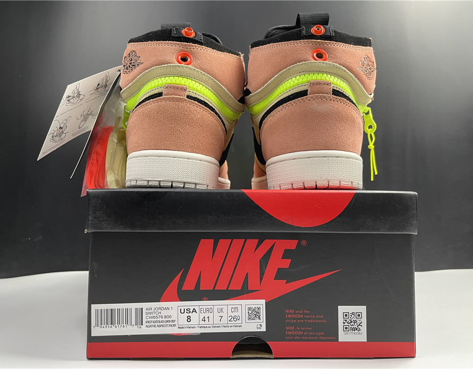 Nike Air Jordan 1 High Switch Pink Volt Cw6576 800 23 - www.kickbulk.co