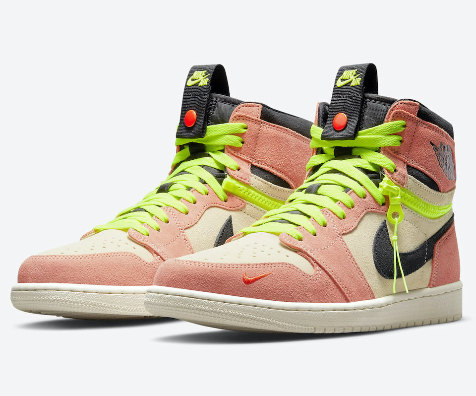 Nike Air Jordan 1 High Switch Pink Volt Cw6576 800 3 - www.kickbulk.co