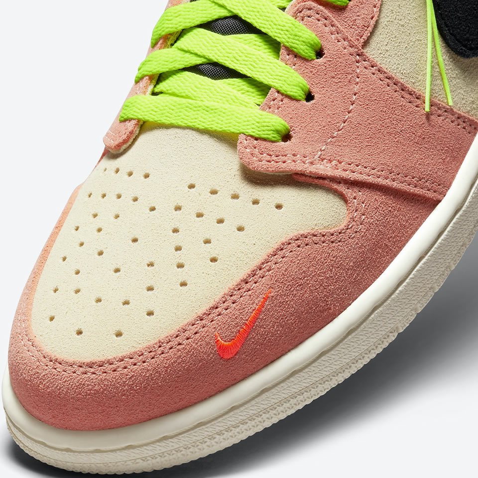 Nike Air Jordan 1 High Switch Pink Volt Cw6576 800 9 - www.kickbulk.co