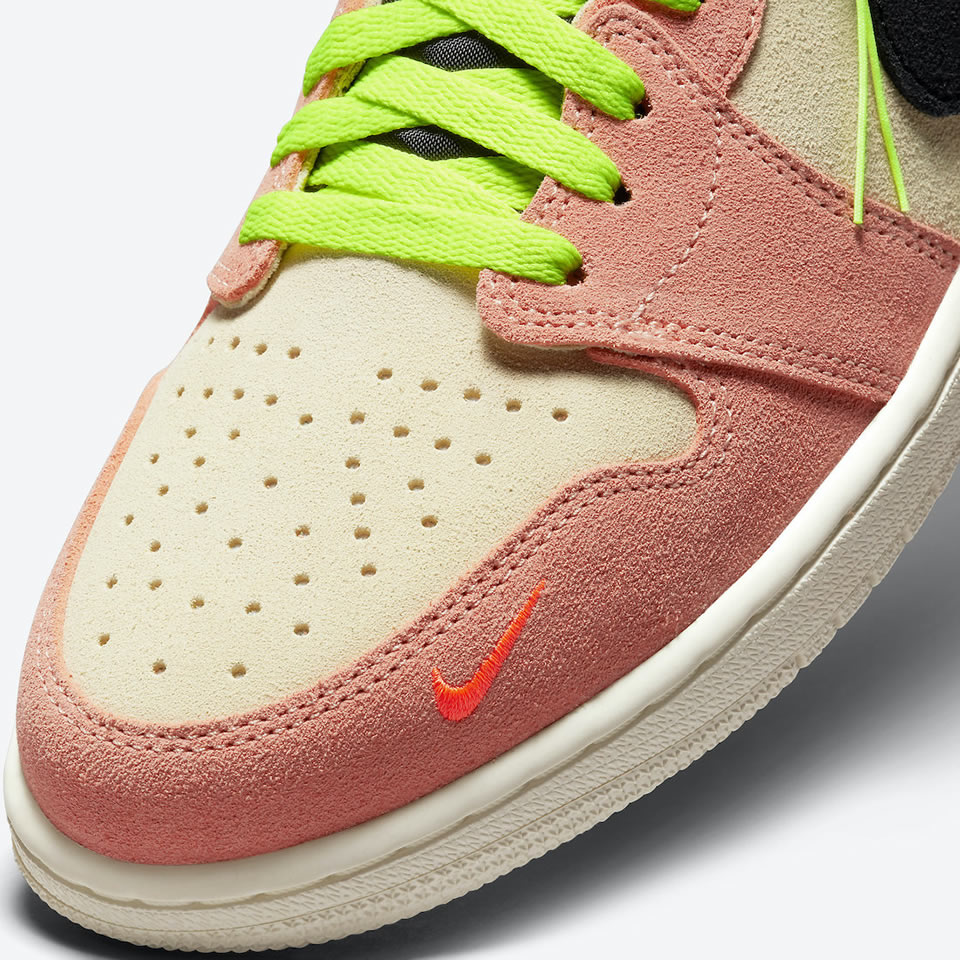 Nike Air Jordan 1 High Switch Pink Volt Cw6576 800 9 - www.kickbulk.co