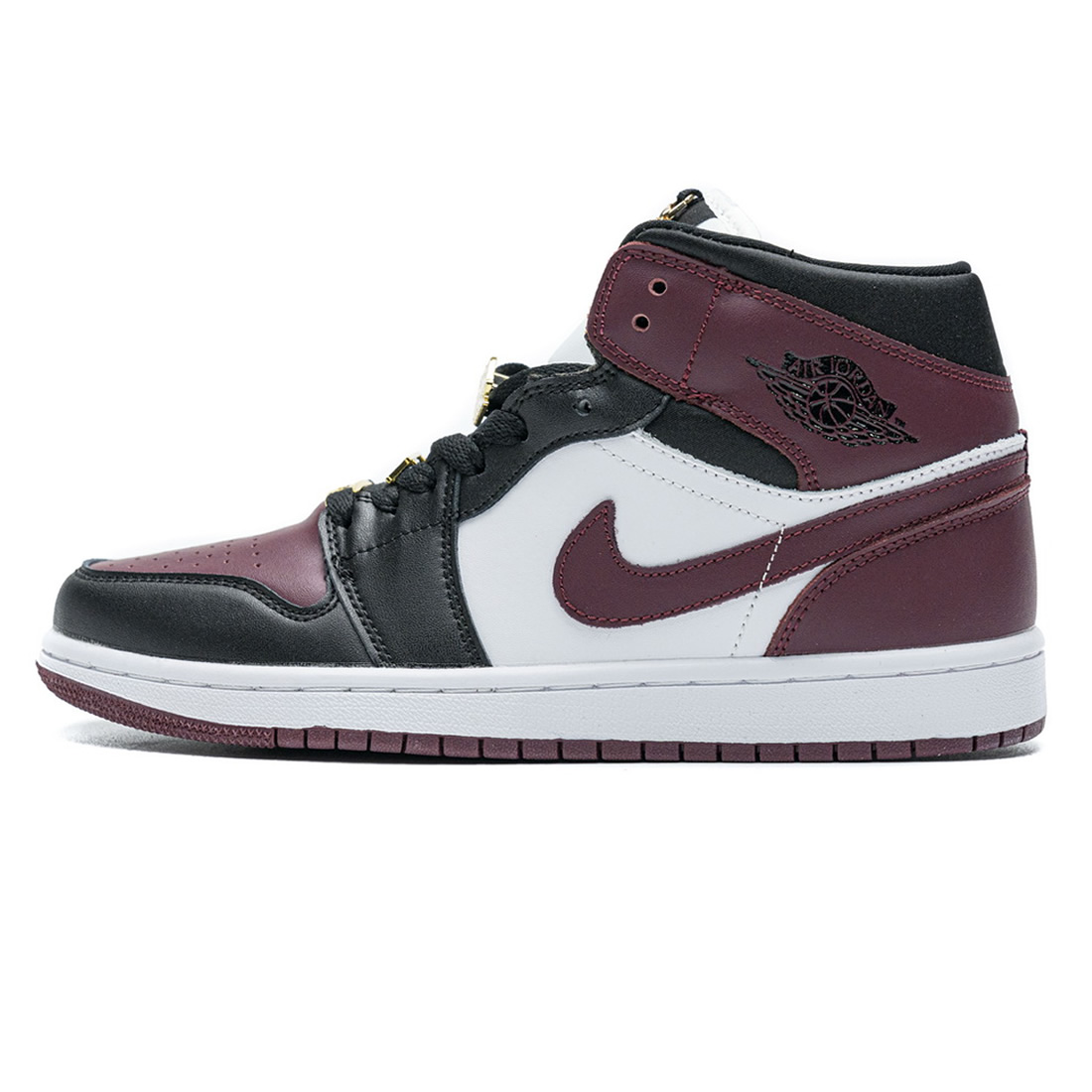 Nike Air Jordan 1 Mid Marron Black Gold Cz4385 016 1 - www.kickbulk.co