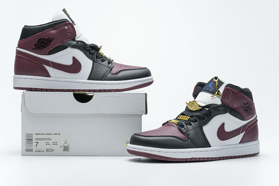 Nike Air Jordan 1 Mid Marron Black Gold Cz4385 016 3 - www.kickbulk.co