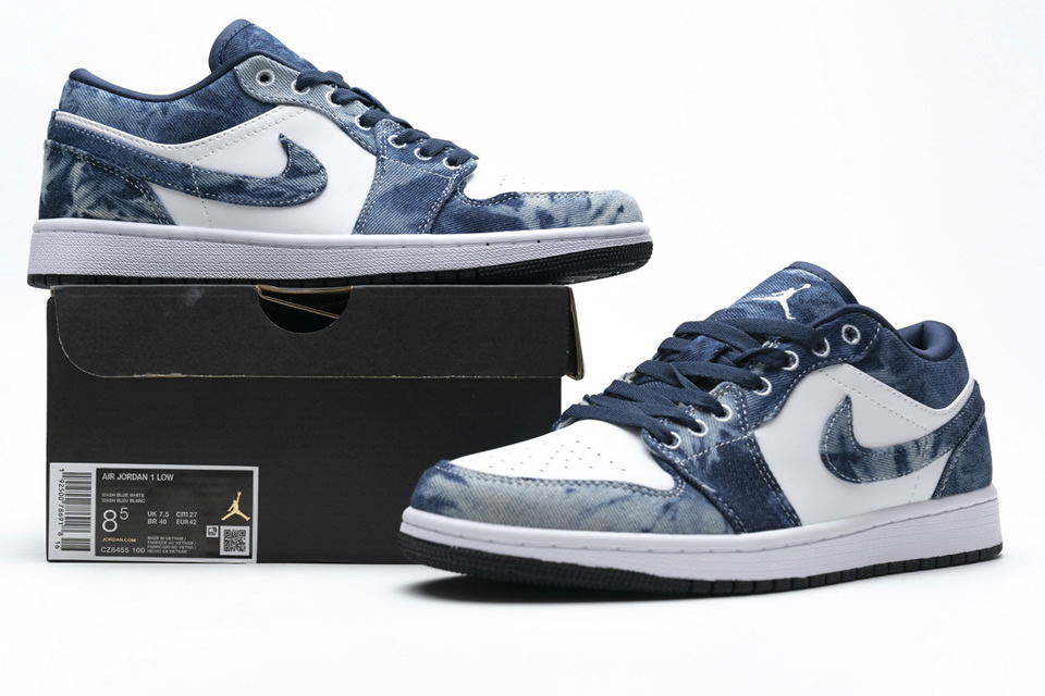 Nike Air Jordan 1 Low Washed Denim Cz8455 100 4 - www.kickbulk.co