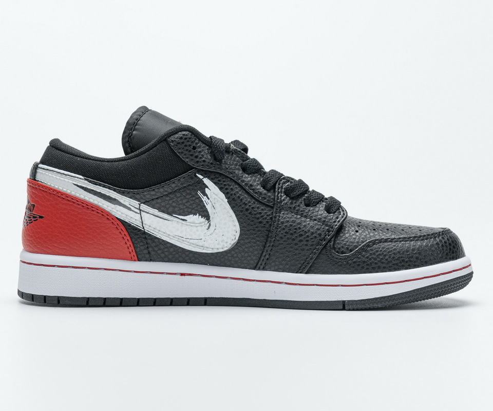 Nike Air Jordan 1 Low Brushstroke Swoosh Da4659 001 5 - www.kickbulk.co