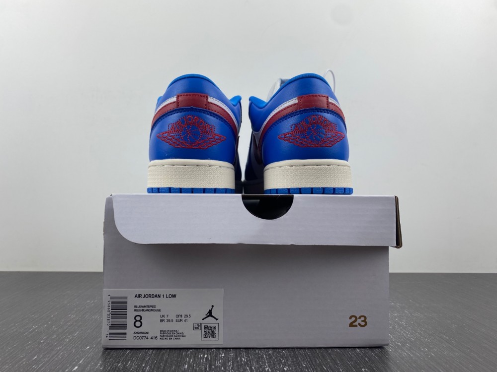 Air Jordan 1 Low Sport Blue Gym Red Wmns Dc0774 416 13 - www.kickbulk.co