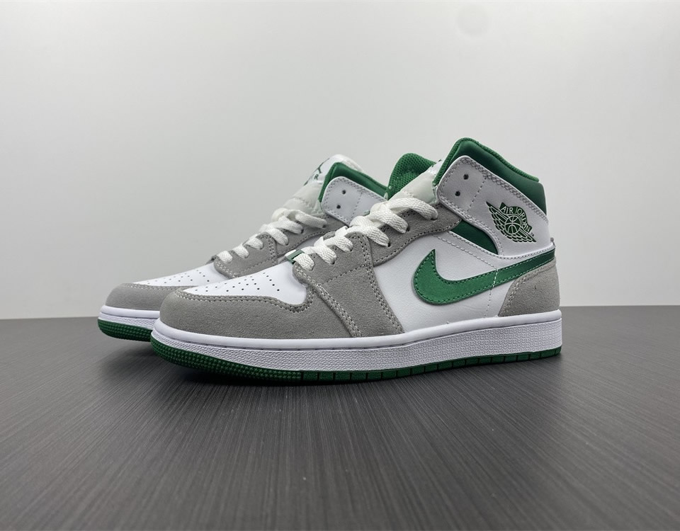 Air Jordan 1 Mid Se Grey Pine Green Dc7294 103 16 - www.kickbulk.co