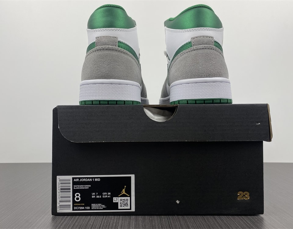 Air Jordan 1 Mid Se Grey Pine Green Dc7294 103 20 - www.kickbulk.co