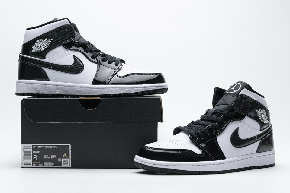 Air Jordan 1 Mid All Star Black White Dd1649 001 6 - www.kickbulk.co