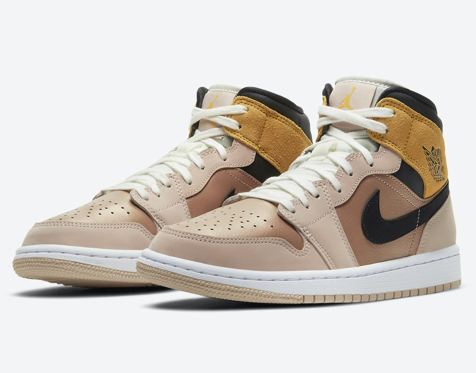 Air Jordan 1 Wmns Mid Se Particle Beige Dd2224 200 3 - www.kickbulk.co