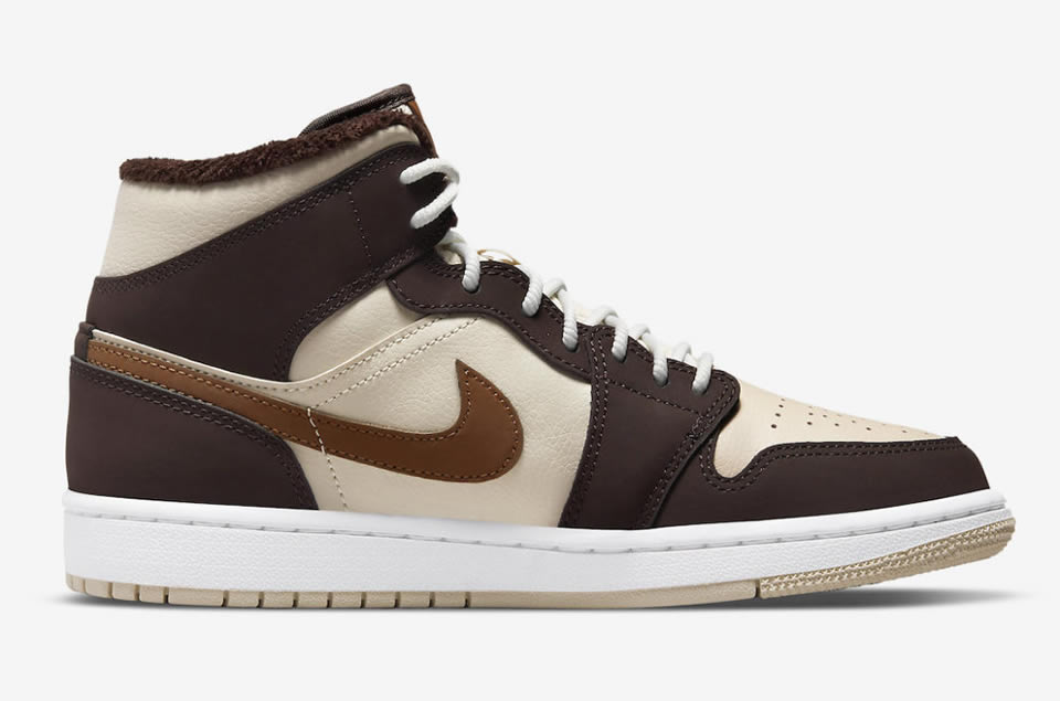 Air Jordan 1 Mid Brown Fleece Do6699 200 5 - www.kickbulk.co