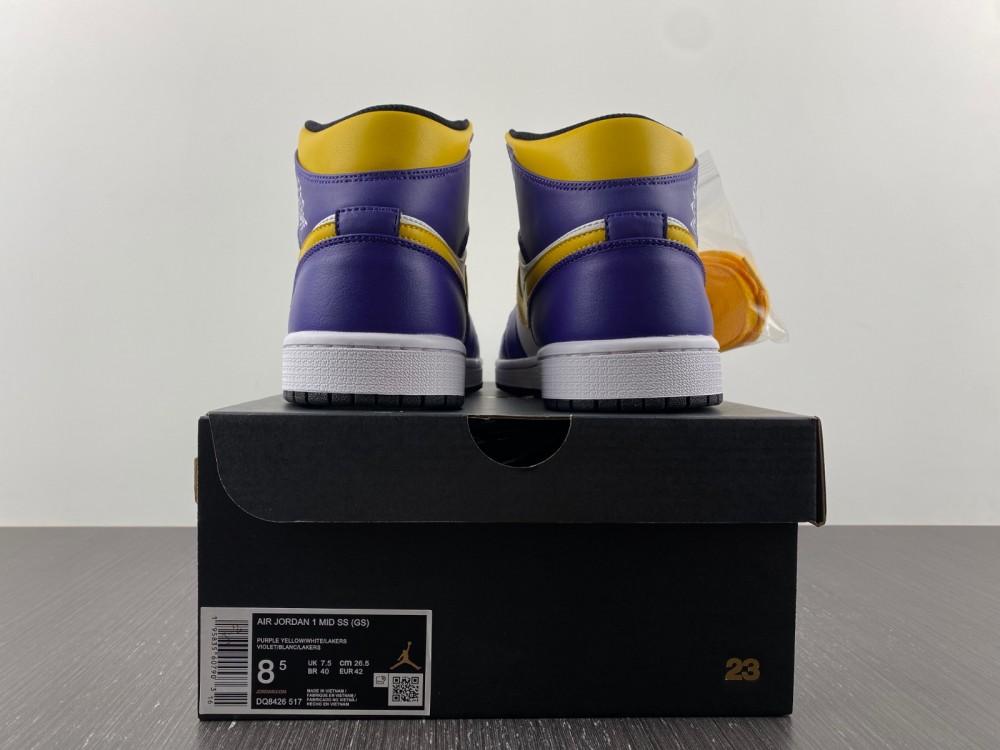 Air Jordan 1 Mid Lakers Dq8426 517 9 - www.kickbulk.co