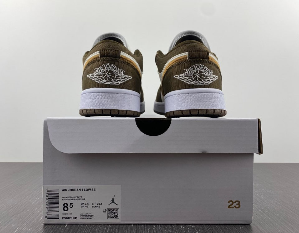 Air Jordan 1 Low Se Light Olive Wmns Dv0426 301 14 - www.kickbulk.co