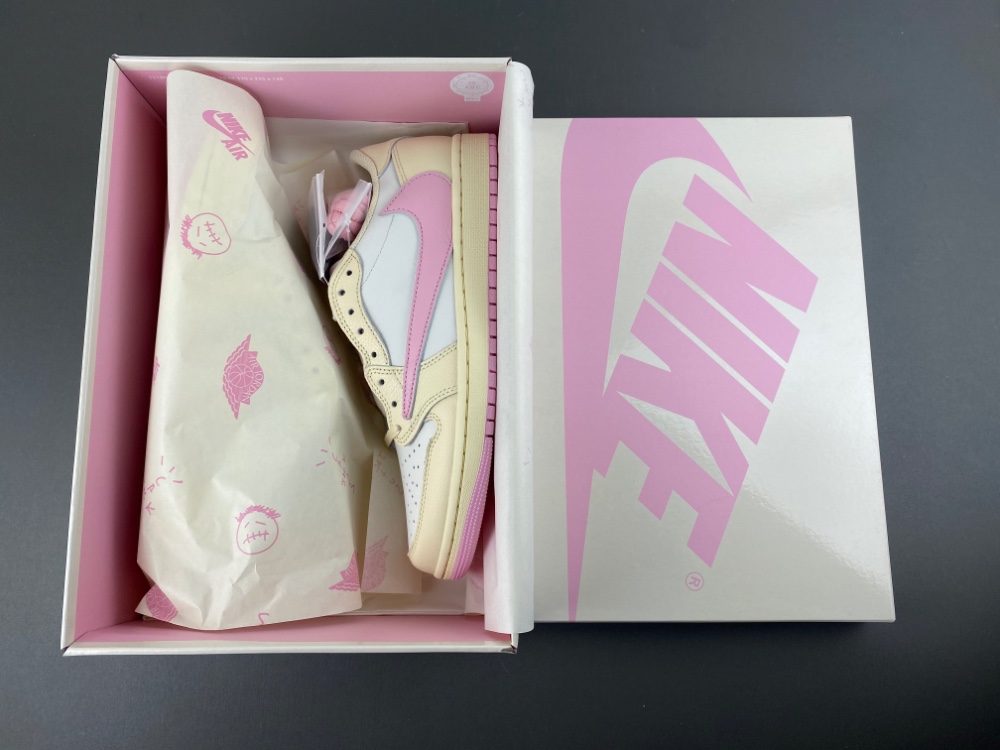 Travis Scott Jordan 1 Retro Low Og Muslin Pink Iq7604 100 14 - www.kickbulk.co