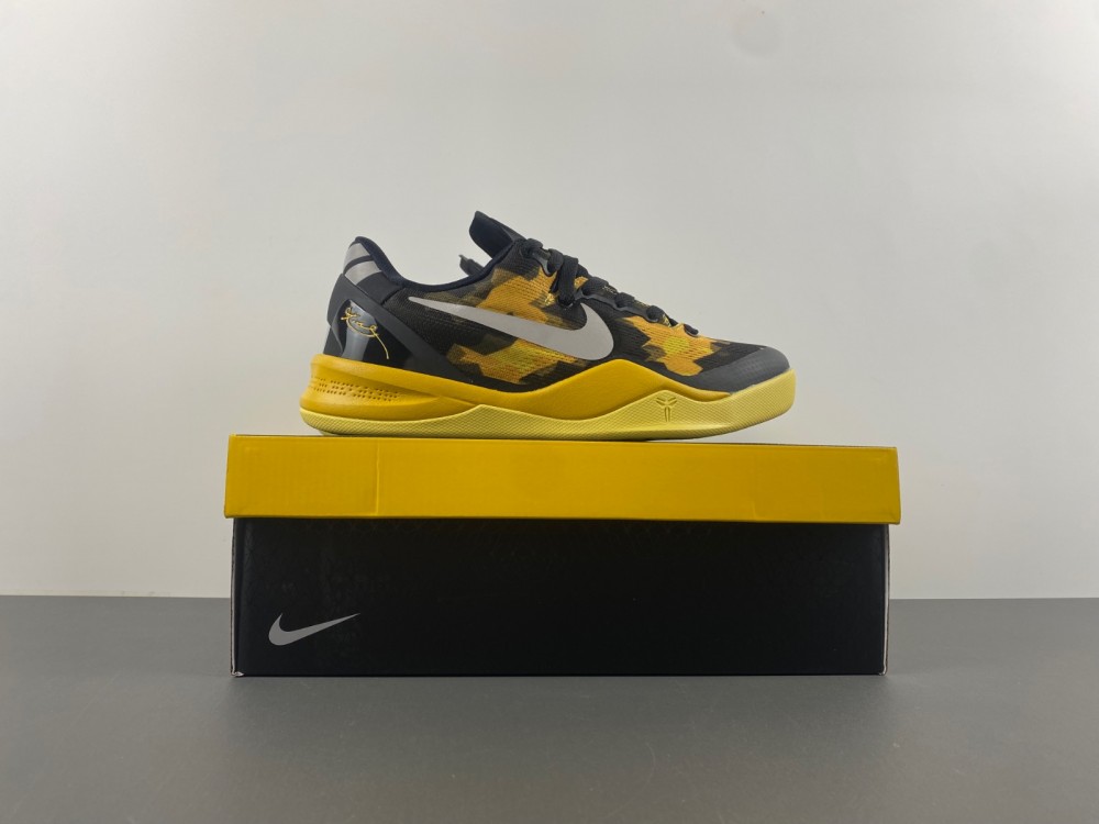 Nike Kobe 8 Xdr Black Yellow 555286 077 10 - www.kickbulk.co