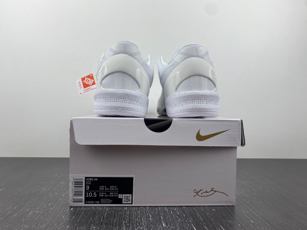 Kobe 8 Protro Triple White Fj9364 100 10 - www.kickbulk.co