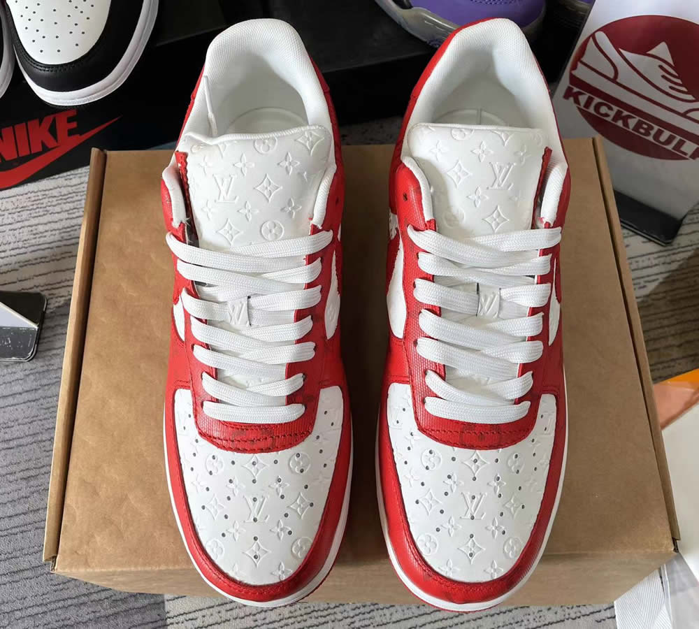 Louis Vuitton Air Force 1 Trainer Sneaker Red White 1a9va7 2 - www.kickbulk.co