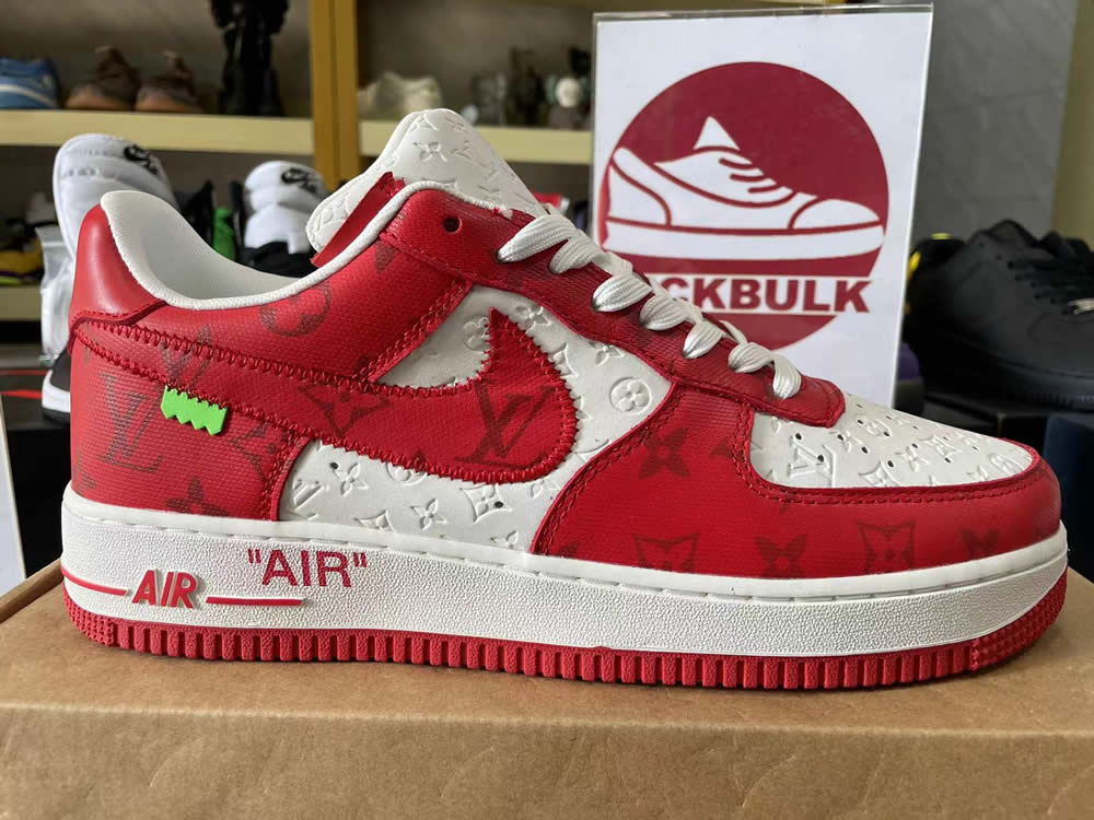 Louis Vuitton Air Force 1 Trainer Sneaker Red White 1a9va7 6 - www.kickbulk.co