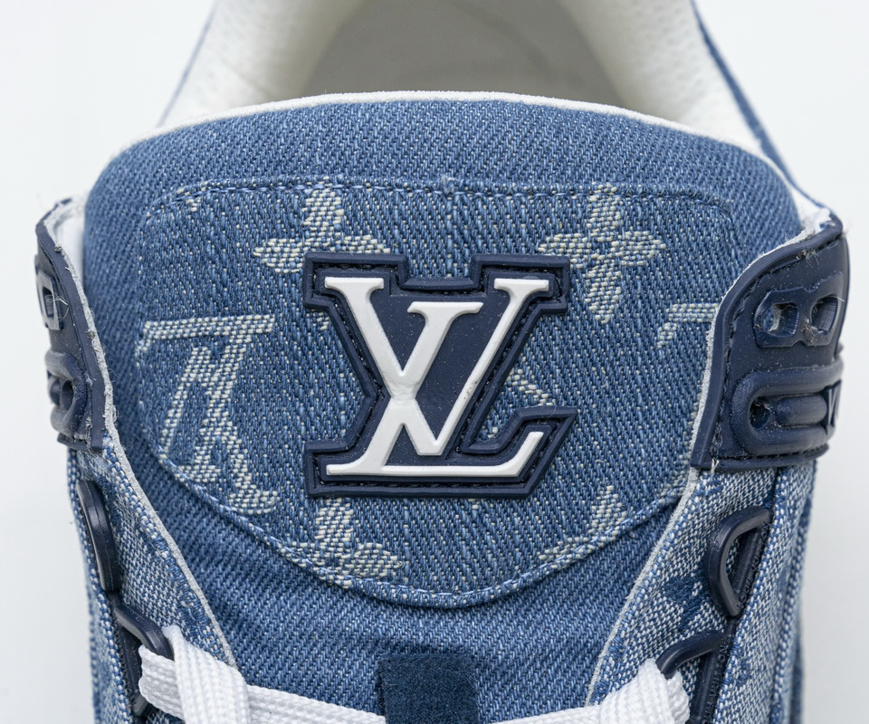 Louis Vuitton Blue Denim Trainer Sneaker 10 - www.kickbulk.co