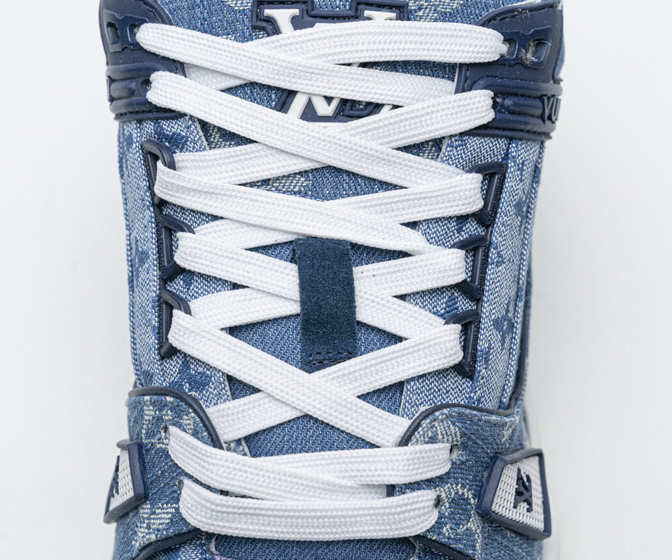Louis Vuitton Blue Denim Trainer Sneaker 11 - www.kickbulk.co